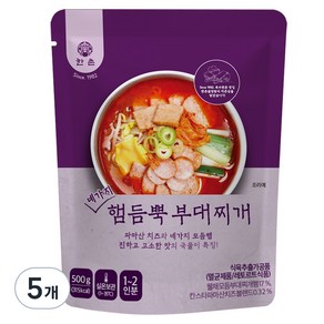 한촌 네가지 햄듬뿍 부대찌개, 5개, 500g