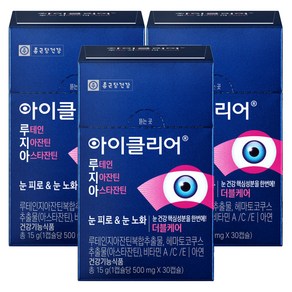 아이클리어 루테인지아잔틴 아스타잔틴, 30정, 3개