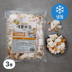 만원의식탁 프리미엄 해물모듬 (냉동), 1.5kg, 3봉