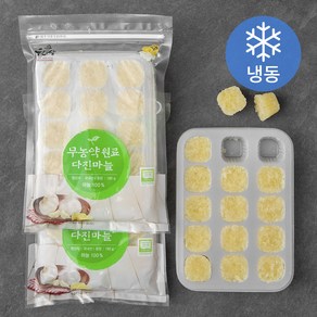 웰팜넷 무농약원료 다진마늘 (냉동), 180g, 3개