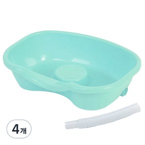 디어모모 노인 환자 인산부용 머리감기 샴푸 대야 세발기 민트, 4개