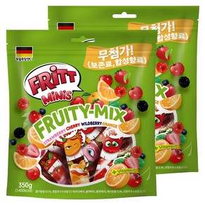 FRITT 미니 츄잉 젤리, 350g, 2개