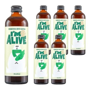 아임얼라이브 콤부차 유리병 오리지날, 315ml, 6개