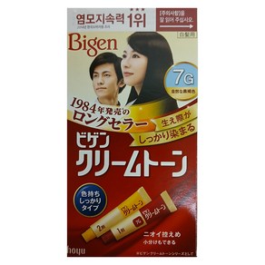 비겐 크림톤 염색제 40g, 7G 자연흑갈색, 1개