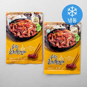 푸드밀리 순한 춘천닭갈비 (냉동), 600g, 2개