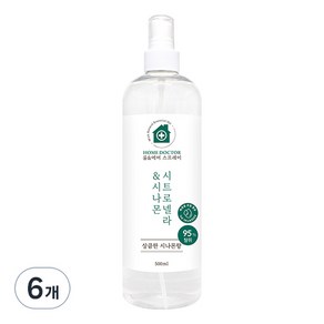 홈닥터 룸 & 에어 스프레이 시트로넬라 & 시나몬, 6개, 500ml