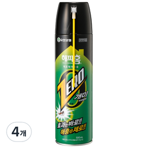 해피홈 제로 에어로솔 살충제, 500ml, 4개