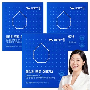 라이프메가 비타민마을 알티지 트루 오메가3 51g, 60정, 3개