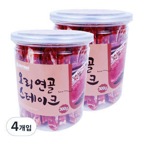 뉴트리오 스테이크 반려견 간식, 오리연골맛, 300g, 4개