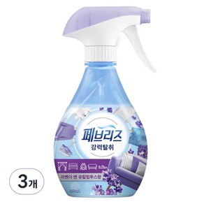 페브리즈 강력 섬유탈취제 라벤더 앤 유칼립투스향 본품, 370ml, 3개