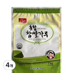 청은 혼합 찹쌀가루, 4개, 3kg