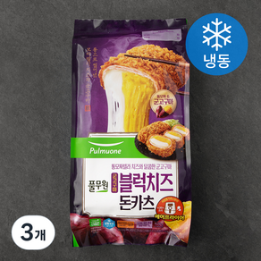 풀무원 군고구마 블럭치즈 돈카츠 (냉동), 420g, 3개