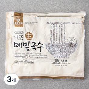 마포식품 생 메밀국수 8인분, 1.4kg, 3개