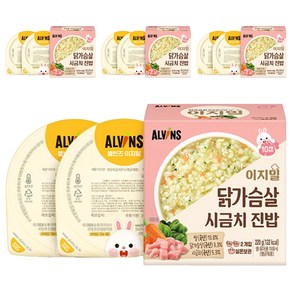 엘빈즈 이지밀 닭가슴살시금치진밥 실온이유식, 닭가슴살 시금치 진밥, 110g, 8개