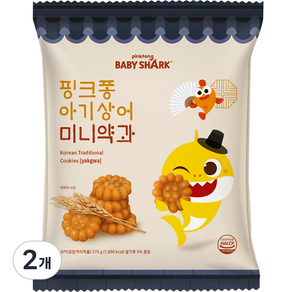 핑크퐁 아기상어 미니약과, 375g, 2개