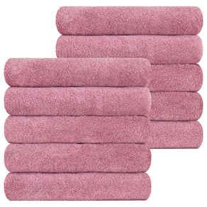 송월타월 데일리 소프트 볼륨 세면타월 190g 코마사, 10개, 분홍