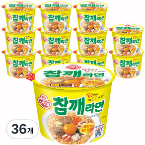 오뚜기 참깨 컵라면 110g, 36개