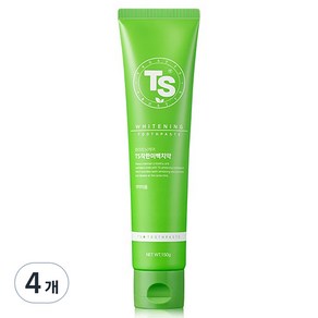 TS 착한미백 치약 오렌지 페퍼민트향, 150g, 4개