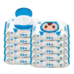 순둥이 프리미엄 플레인 무향 유아물티슈 캡형 65gsm