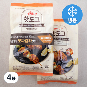 키큰아이 모짜 감자 핫도그 4개입 (냉동), 400g, 4봉