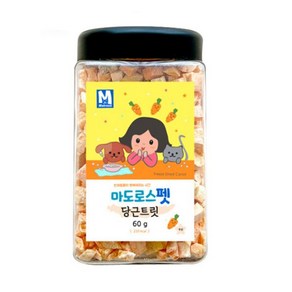 마도로스펫 반려동물 간식 60g, 당근트릿, 1개