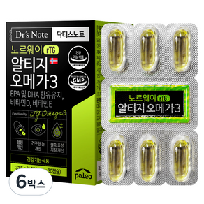 팔레오 닥터스노트 알티지 오메가3 31.5g, 30정, 6개