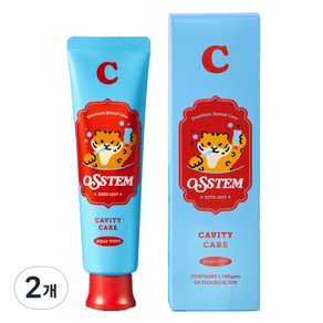 오스템파마 C 충치케어치약 아쿠아민트향, 120g, 2개