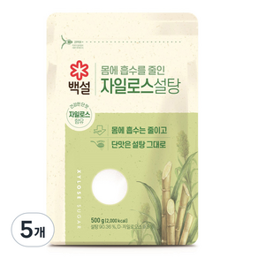 백설 자일로스 설탕, 500g, 5개