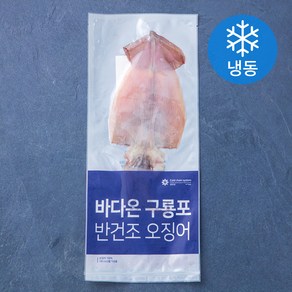 바다온 포항시 인증 한마리 구룡포 반건조 오징어 (냉동), 90g, 1개