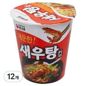 농심 새우탕컵 67g, 12개