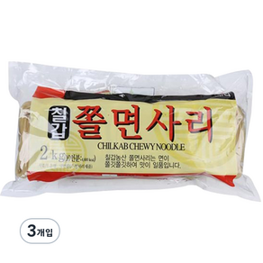 칠갑농산 쫄면사리, 2kg, 3개