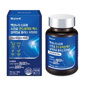 백년누리 소유래 소연골 콘드로이친맥스 상어연골 플러스12000 영양제, 45g, 1개