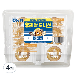 농협 우리쌀도나쓰 버터맛 8p, 320g, 4개