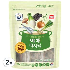 해표 야채 다시팩 10p, 150g, 2개