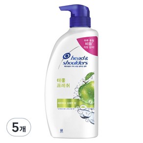 헤드앤숄더 애플 프레쉬 두피 샴푸 깨끗하고 상쾌한 향, 850ml, 5개