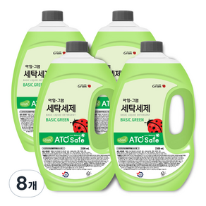 아임그램 BASIC GREEN 세탁 액상 세제 본품, 8개, 2.5L