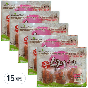 수제치킨 강아지 건조간식 150g, 고구마치킨, 15개