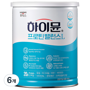 일동후디스 하이뮨 프로틴 밸런스 L 캔, 608g, 6개