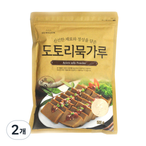 성진식품 도토리묵가루, 500g, 2개