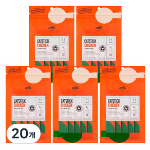 꼬뜨 캣스틱 고양이 간식, 20개, 60g