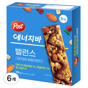 포스트 에너지바 밸런스 3p, 50g, 18개