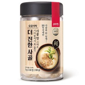 오감식탁 더 진한 사골 코인육수, 180g, 1개