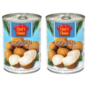 쉐프의초이스푸드 롱간 과일통조림, 565g, 2개