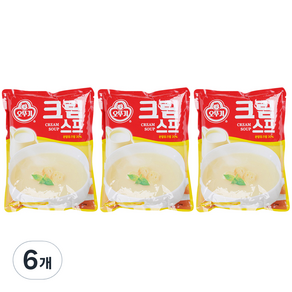 오뚜기 크림 스프, 1kg, 6개