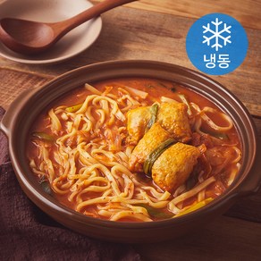 부산깡통시장 유부주머니 김치칼국수전골 (냉동), 470g, 1개