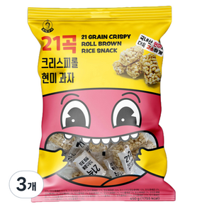 풍미상회 21곡 크리스피롤 현미과자, 450g, 3개