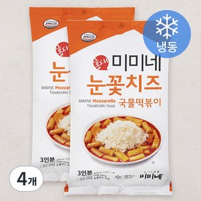 미미네 눈꽃치즈 국물떡볶이 (냉동), 620g, 4봉