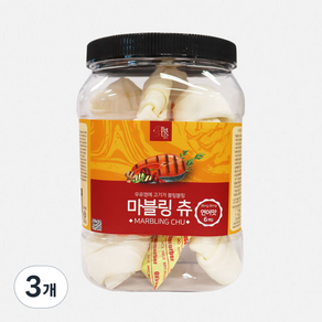 펫어스 강아지 마블링츄 딩고타입 6p, 연어, 500g, 3개