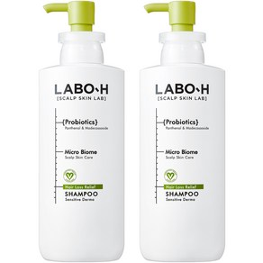 [비건라이프] 라보에이치 저자극 민감더마 탈모증상 완화 샴푸, 400ml, 2개