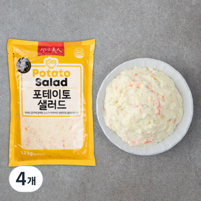 샐러드미인 포테이토샐러드, 1.2kg, 4개